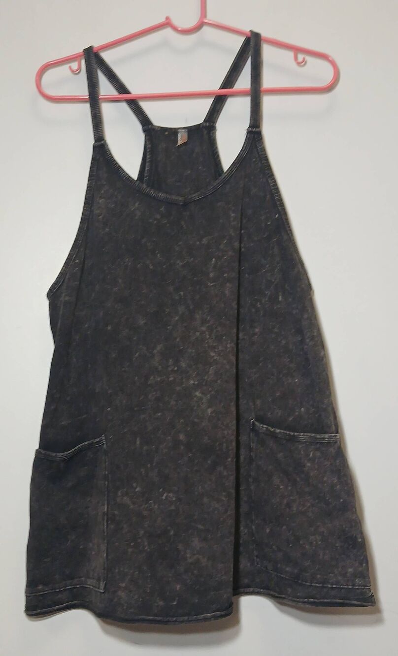 Free People movement womens small hot shot mini romper dress gray